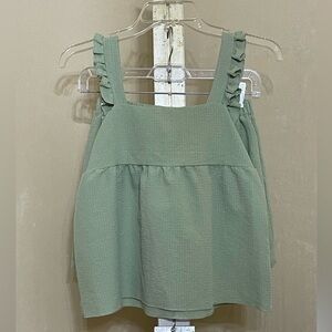 SHEIN SAGE GREEN TOP/SHORT SET SZ XS/2